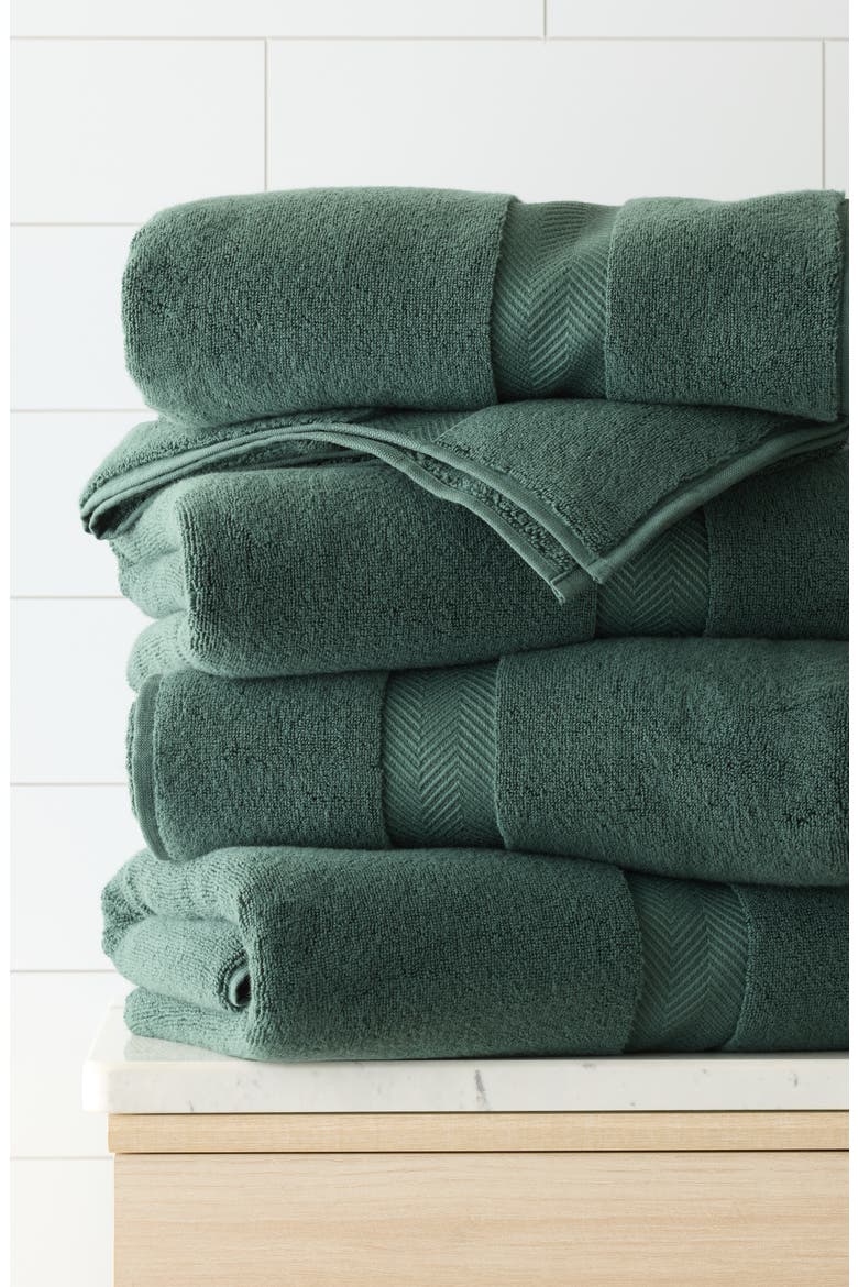 Organic Hydrocotton Set of 4 Bath Towels $140 Value, Alternate, color, GREEN GABLES