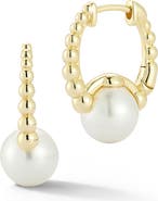 GLAZE JEWELRY Cultured Pearl Huggie Hoop Earrings
