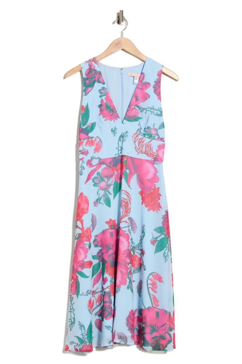 Olive Midi Dress, Alternate, color, ICY OVERGROWN GARDEN FLORAL
