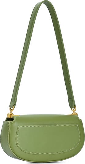 Rib Buckle Shoulder Bag