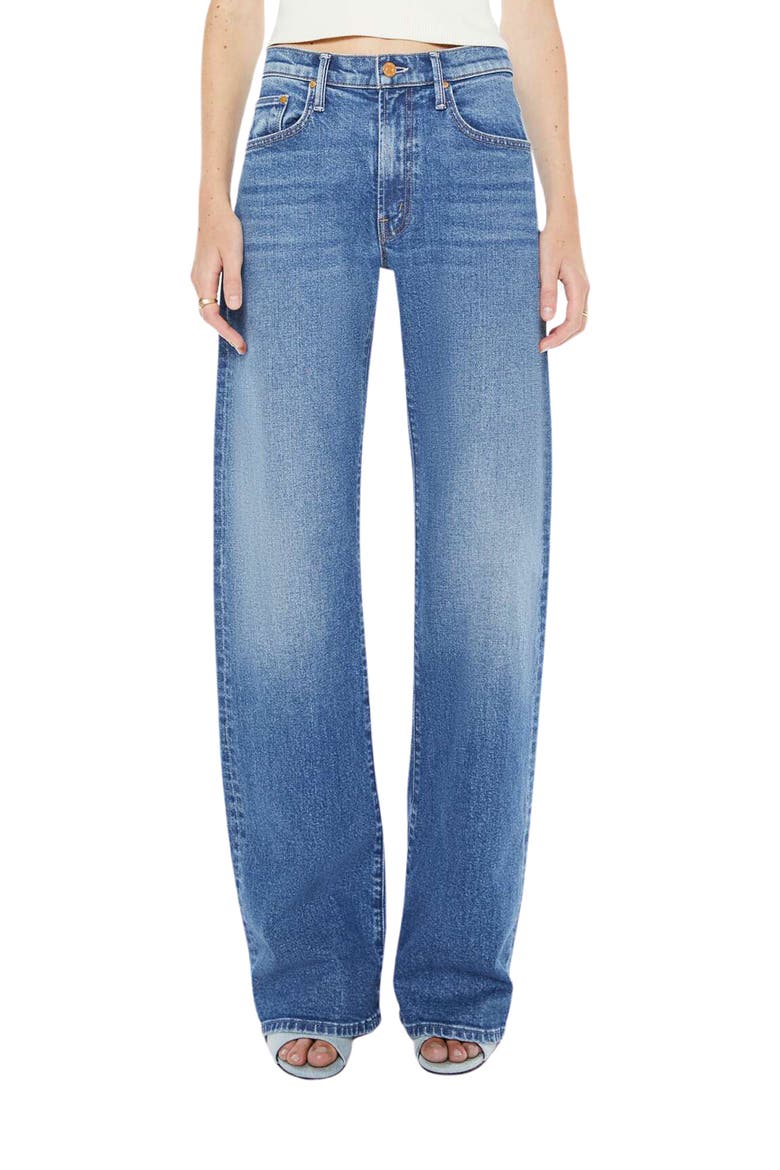 The Lasso Heel Mid Rise Wide Leg Jeans, Main, color, KNICK KNACK PADDY WHACK