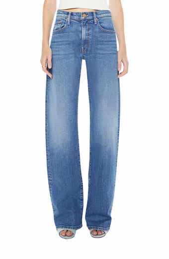 The Lasso Heel Mid Rise Wide Leg Jeans