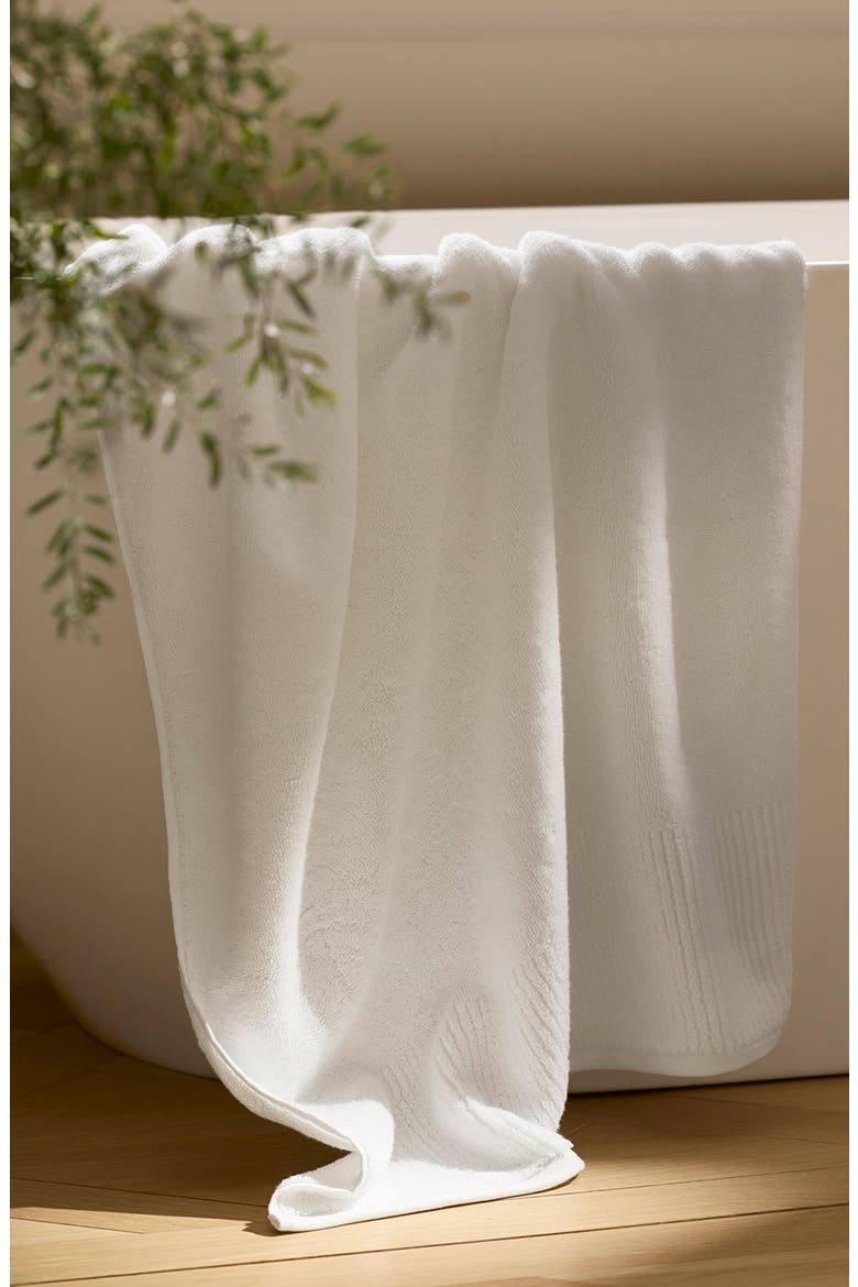 Turkish Ultra Plush Organic Cotton Bath Towel, Alternate, color, WHITE
