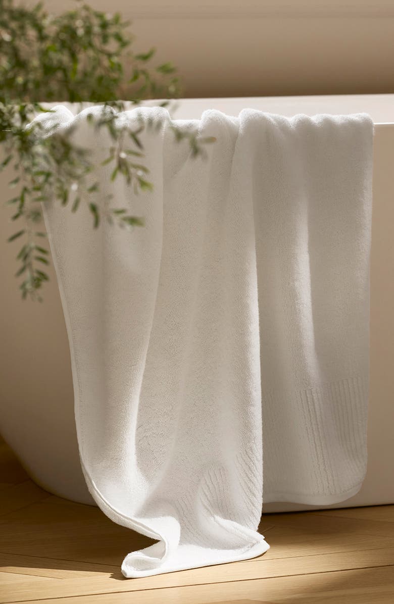 Boll & Branch Turkish Ultra Plush Organic Cotton Bath Towel, Alternate, color, White