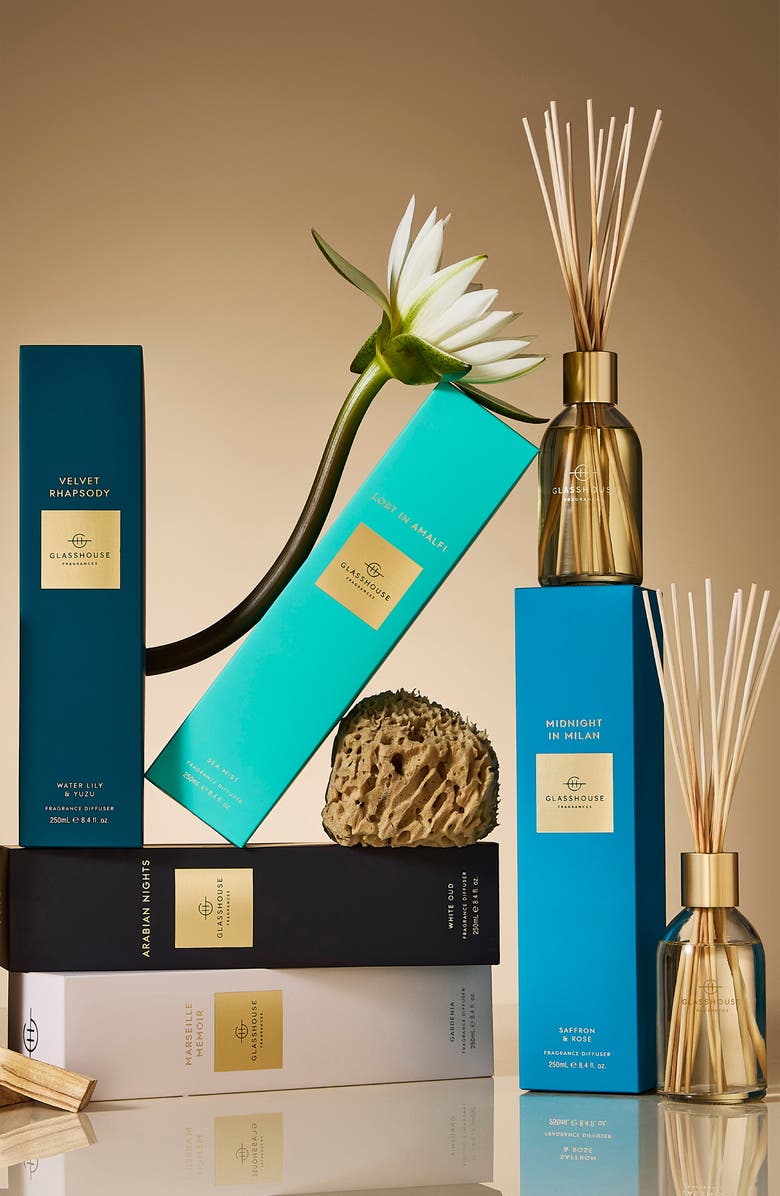 Glasshouse Fragrances Velvet Rhapsody Reed Diffuser, Alternate, color, Velvet Rhapsody