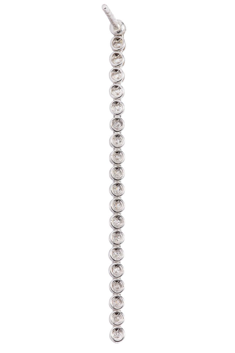 Audrey Linear Diamond Earrings (Nordstrom Exclusive), Alternate, color, WHITE GOLD/ DIAMOND