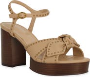 SHUSHOP Etta Studded Platform Sandal