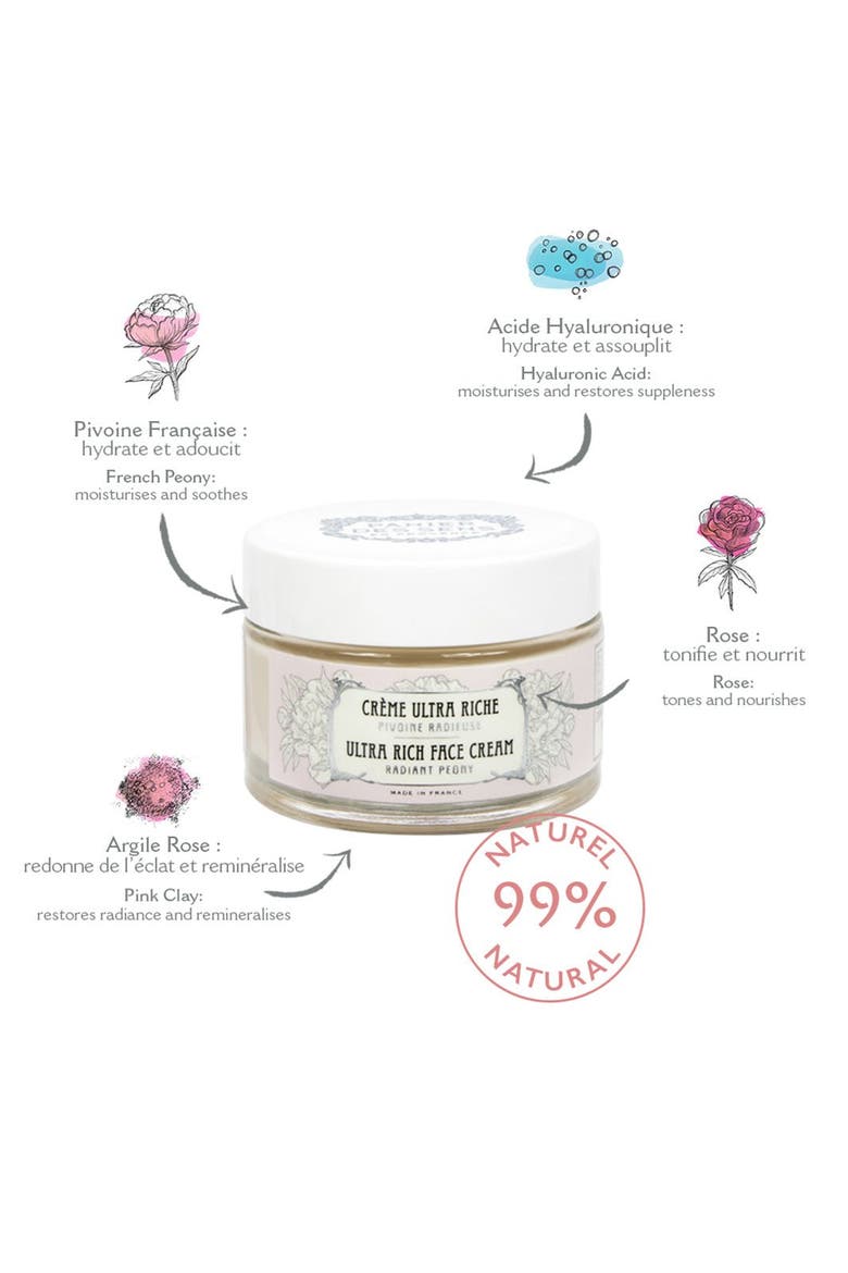 Radiant Peony Ultra rich face cream, Alternate, color, Pink