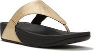 FitFlop Lulu Metallic Snake Toe-Post Sandals