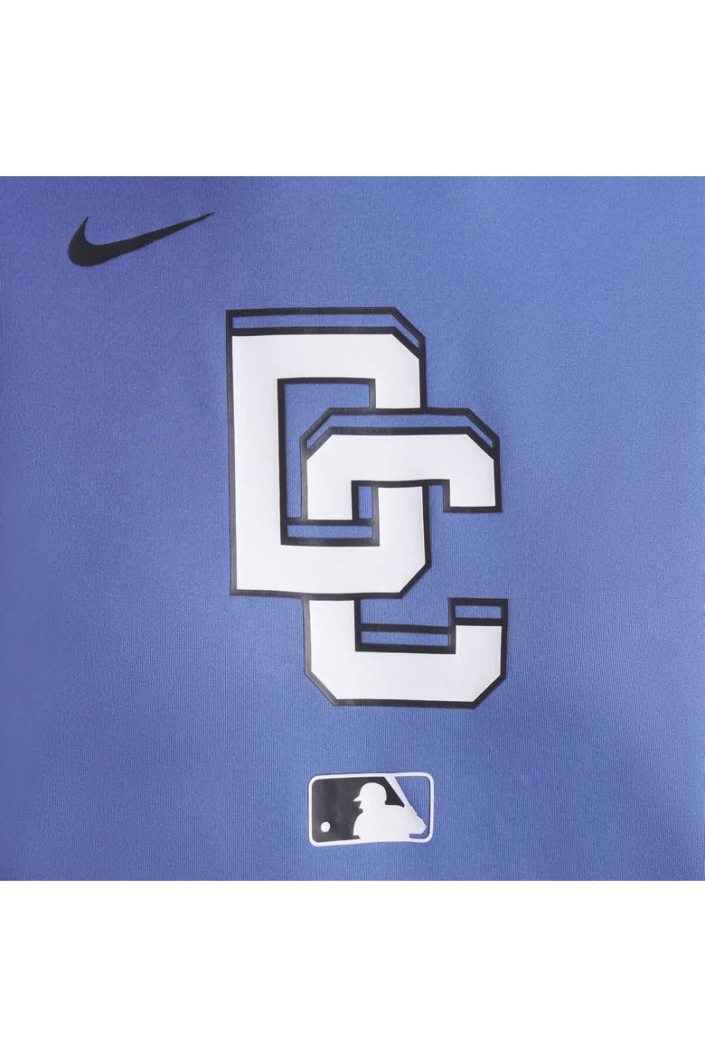 Women's Nike Blue Washington Nationals 2025 City Connect Authentic Collection Performance Pullover Hoodie, Alternate, color, Blue