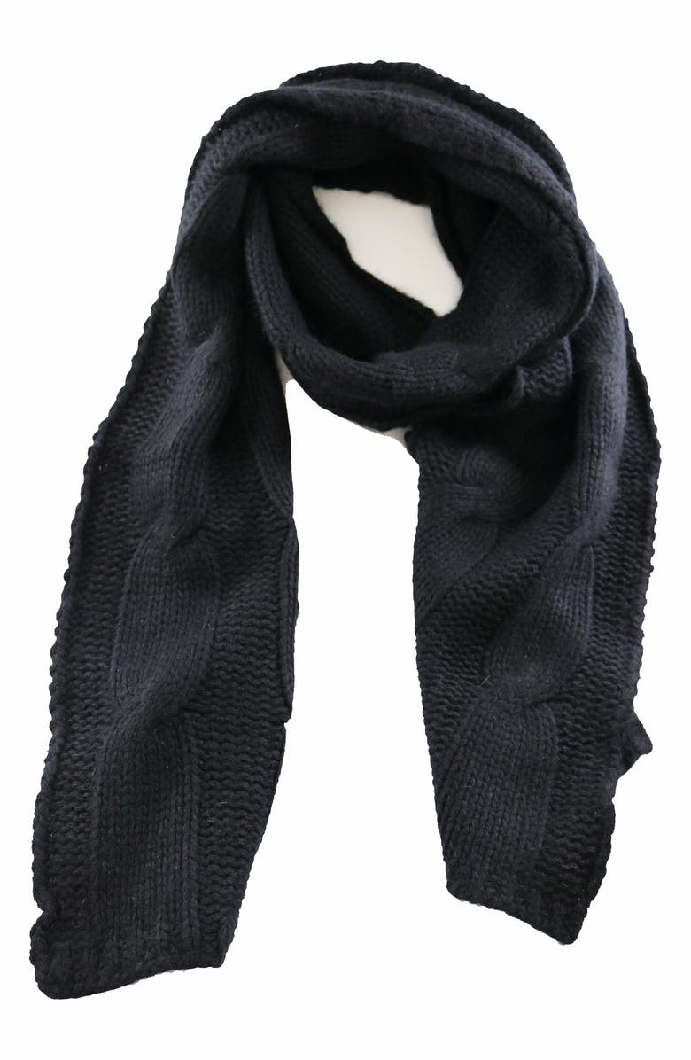 Portolano Cable Knit Scarf, Main, color, 