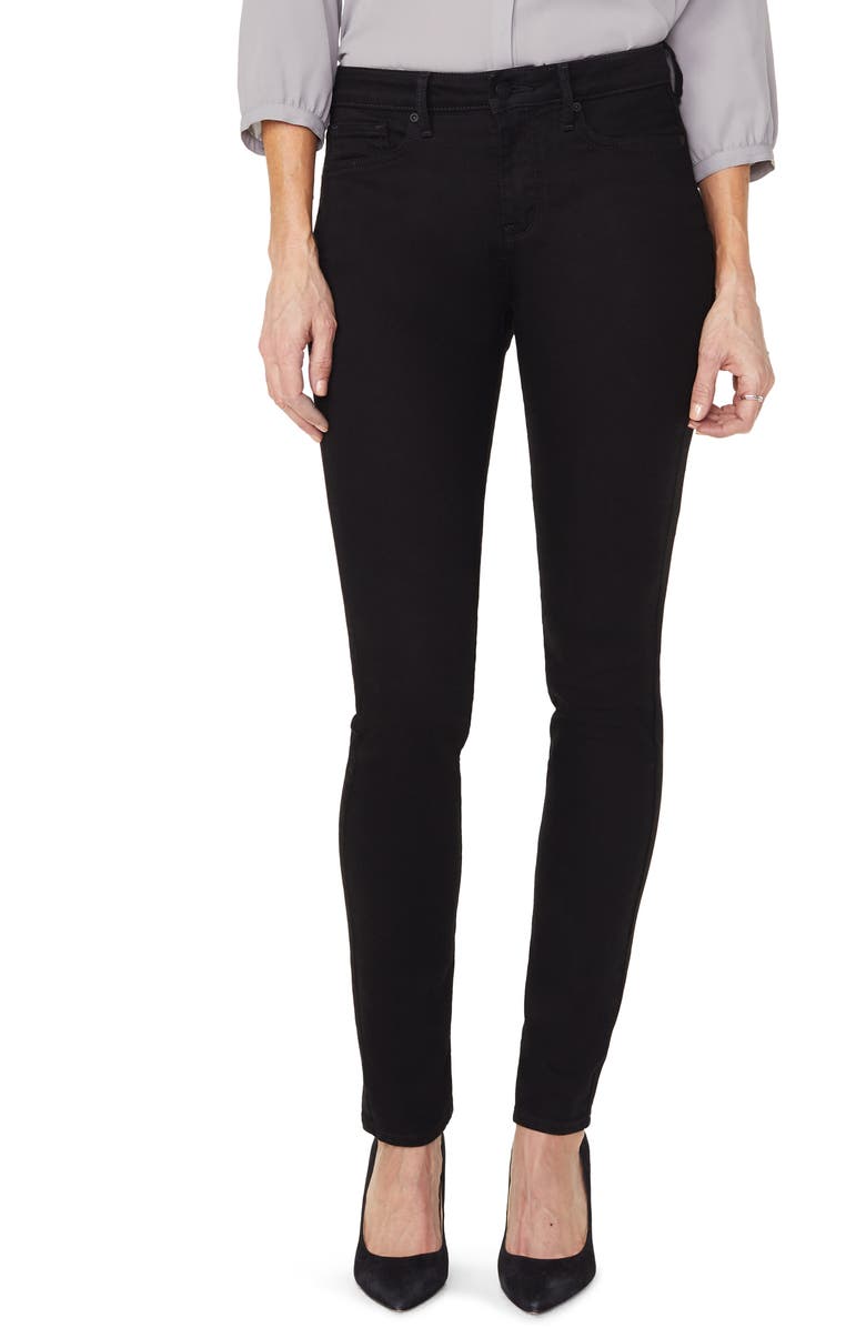 NYDJ Alina Legging Jeans, Main, color, Black