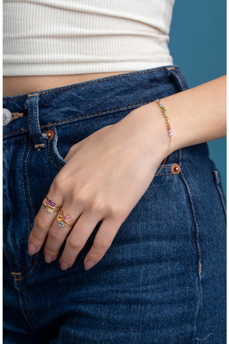 14K Gold Pink Topaz Ring, Alternate, color, 14KY