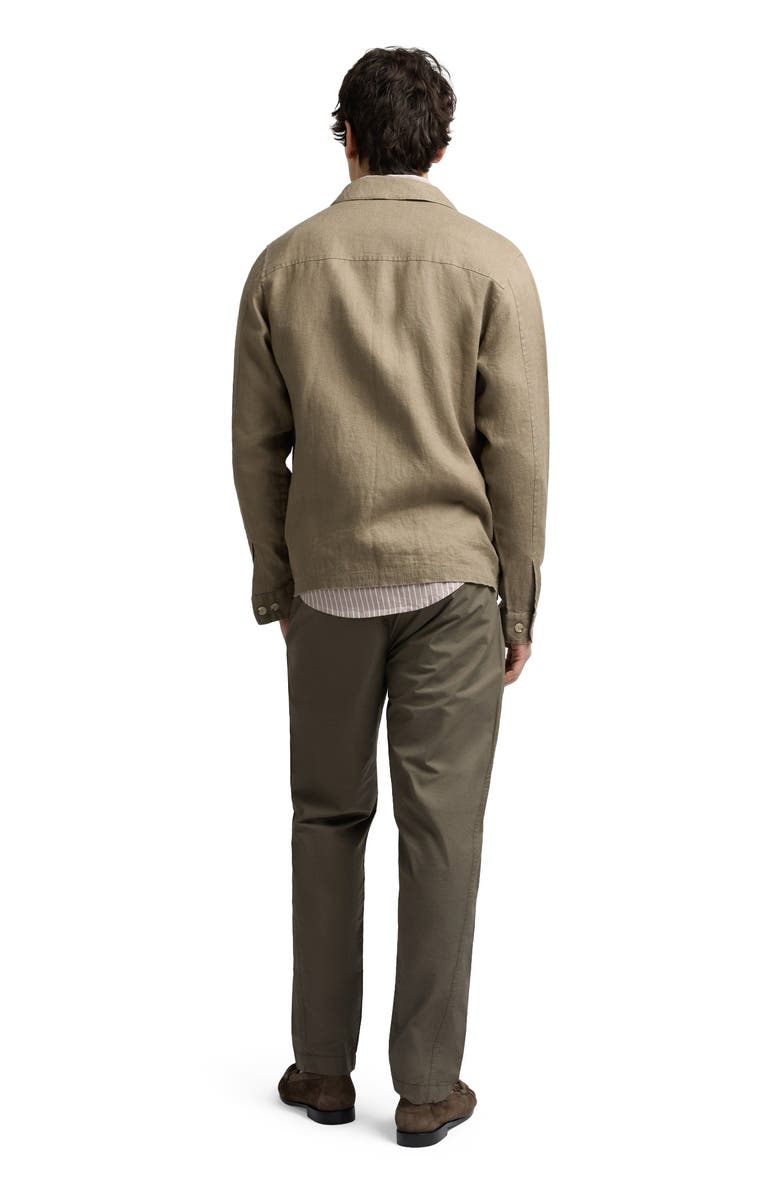 Onia Linen Everyday Jacket, Alternate, color, Coffee