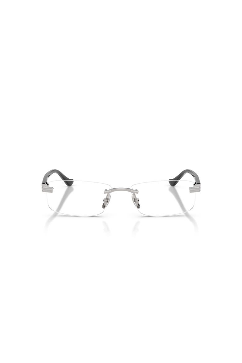 56mm Rectangle optical glasses, Alternate, color, Silver
