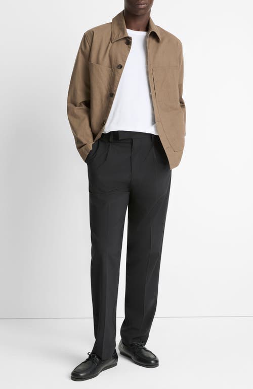 Vince Regular Fit Dress Pants In Black