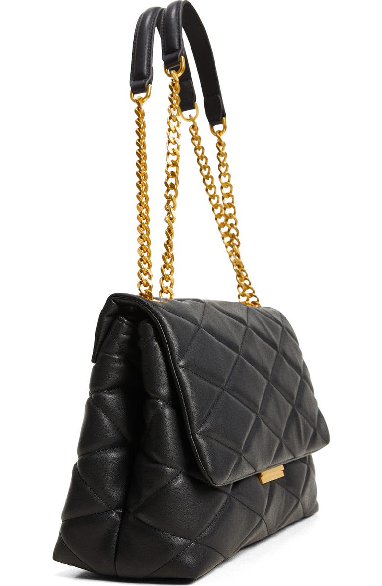 MANGO Quilted Faux Leather Shoulder Bag, Alternate, color,