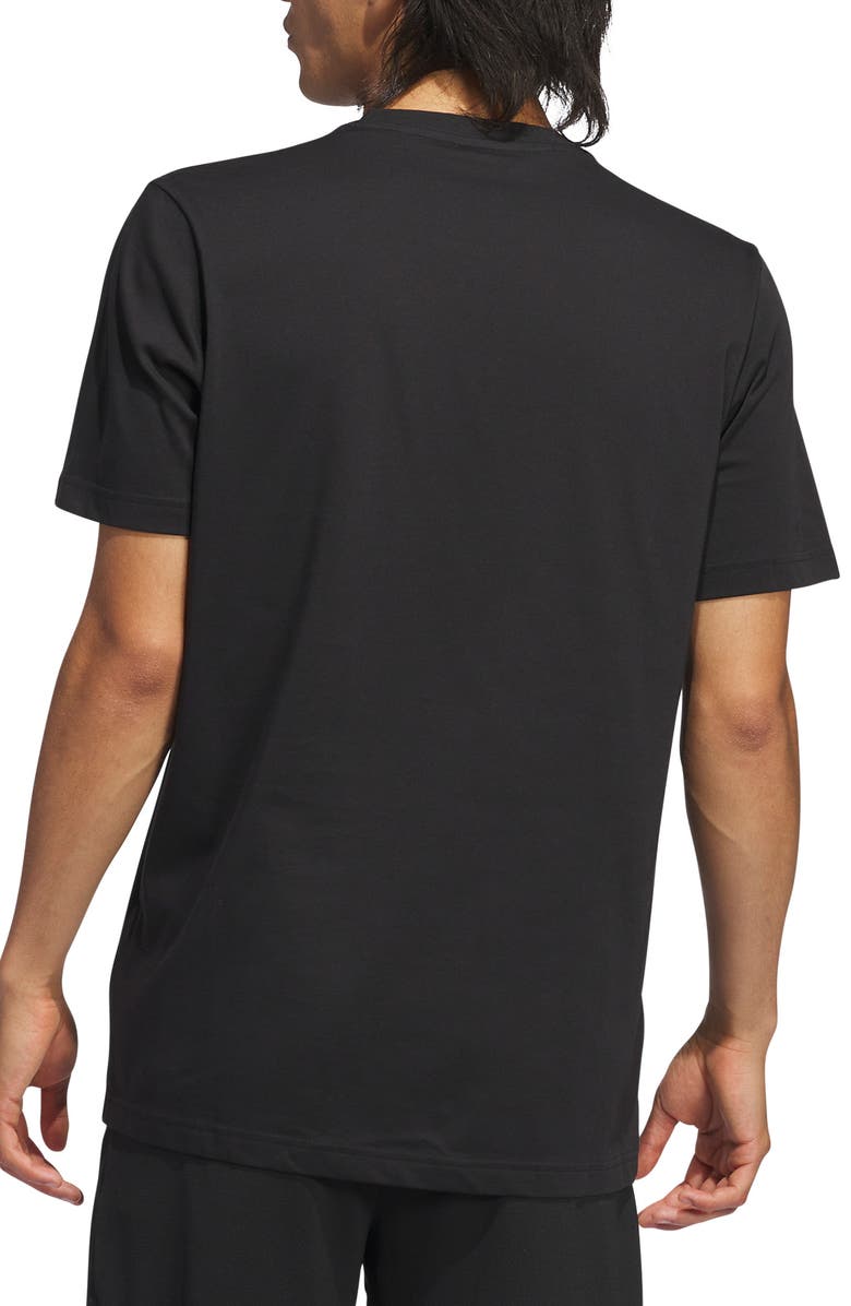 adidas Worldwide Hoops Cotton Blend Graphic Tee, Alternate, color, Black