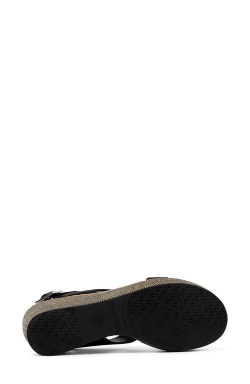 Shop Donald Pliner Slingback Wedge Sandal In Black
