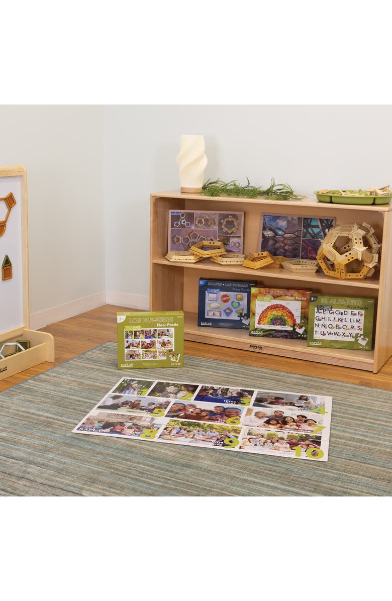 Kaplan Early Learning Company Numbers - Los Numeros - Spanish Floor Puzzle, Alternate, color, Multicolored