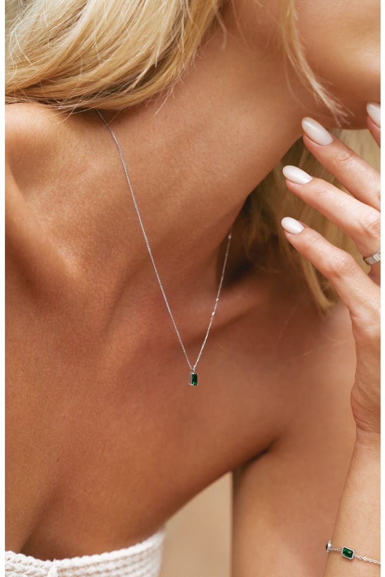Emerald Necklace, Alternate, color, Silver