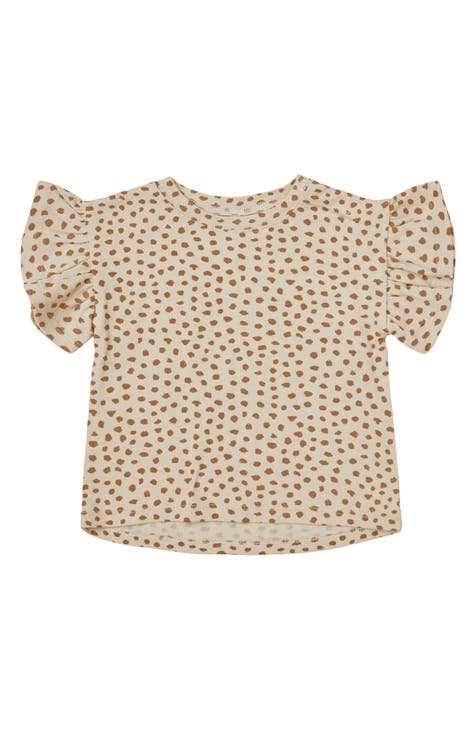 Spots Flutter Sleeve Top (Baby)