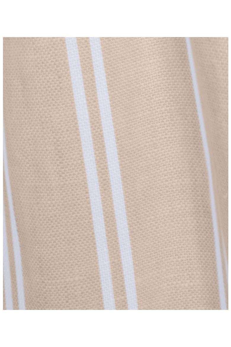 Linen High Rise Pull On 7" Shorts, Alternate, color, Champagne/White Double Stripe