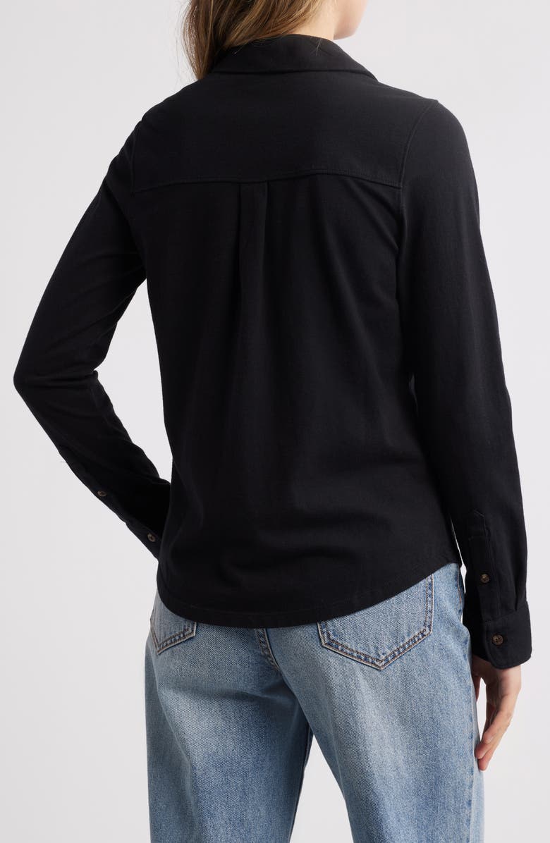 Caslon<sup>®</sup> Knit Button-Up Shirt, Alternate, color,