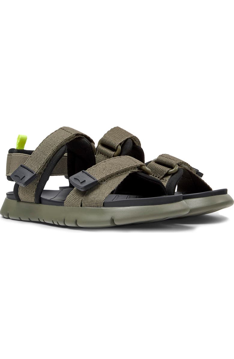 Camper Kids' Oruga Sandal, Main, color, Medium Green