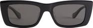 Mohala Eyewear Kea 53mm Low Bridge Wide Width Polarized Square Sunglasses
