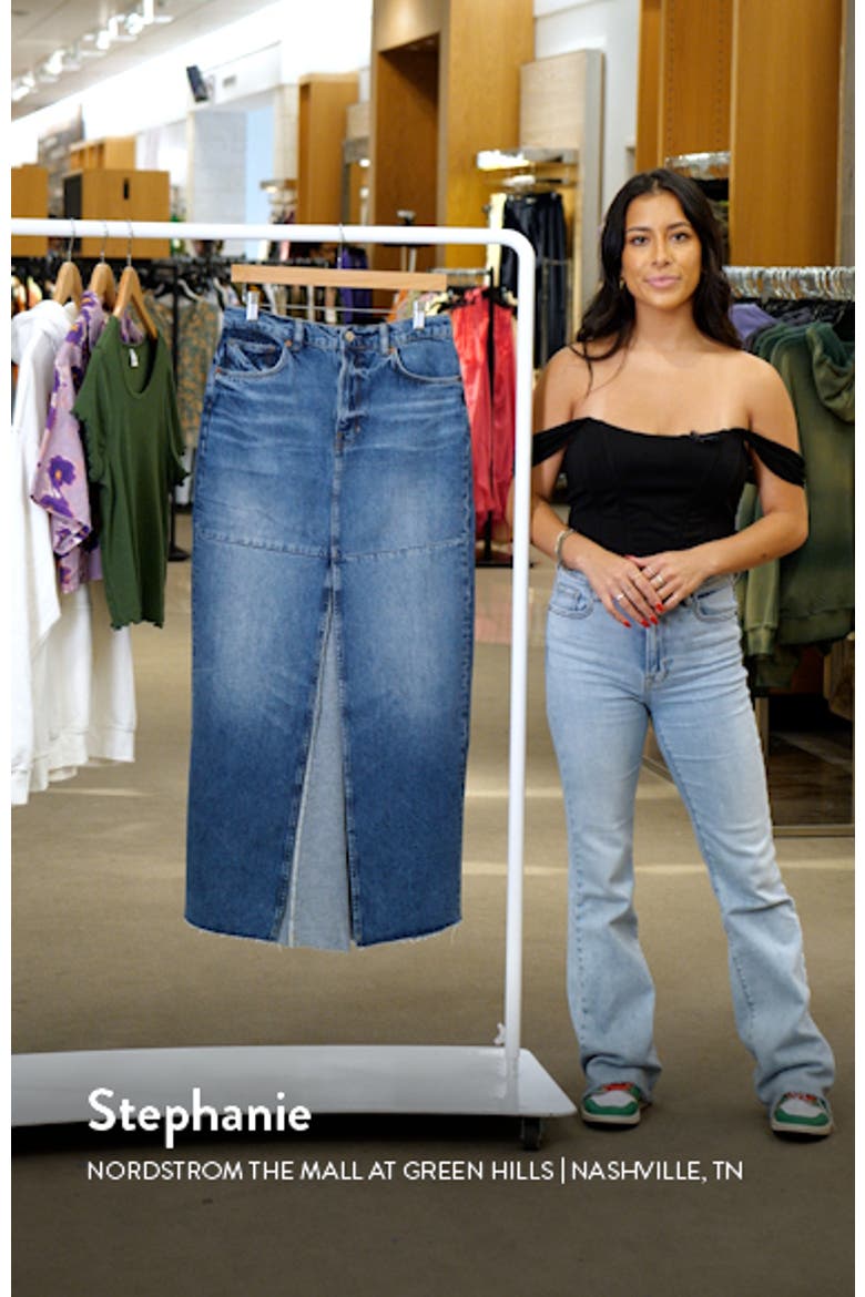 Tazz Denim Maxi Skirt video