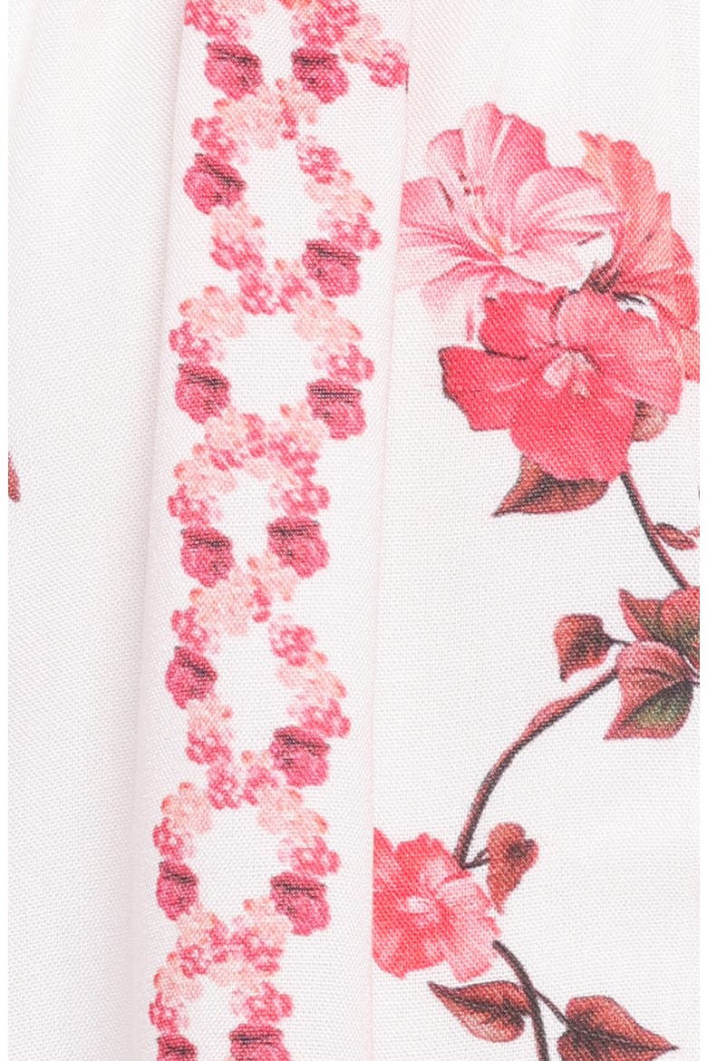Solana Floral Button-Up Top & Shorts Set, Alternate, color, RED ROSE