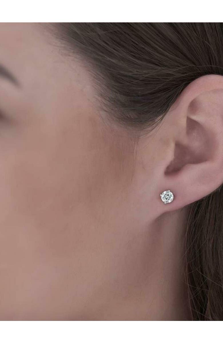 Bliss Diamond 1Ct TW Round Diamond Studs 14k Gold Lab Grown, Alternate, color, 14K White Gold