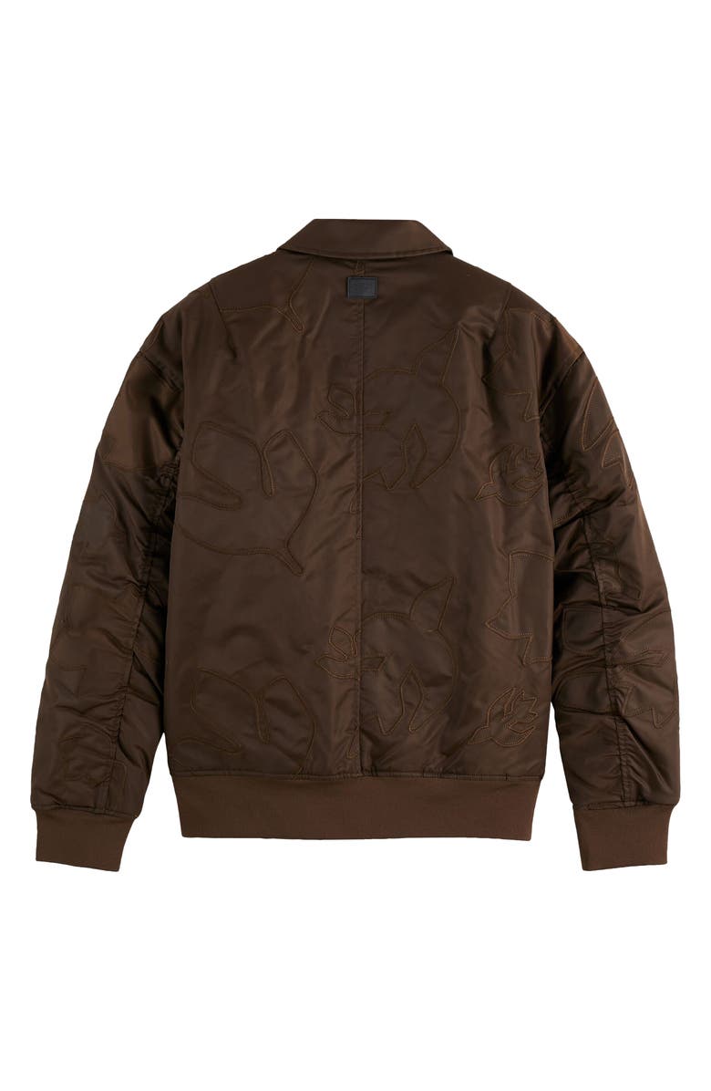 Scotch & Soda Appliqué Aviator Bomber Jacket, Alternate, color, Demitasse