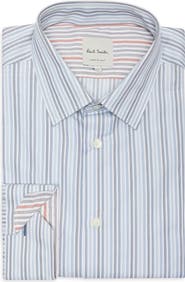 Paul Smith Tailored Fit Stripe Cotton Dress Shirt