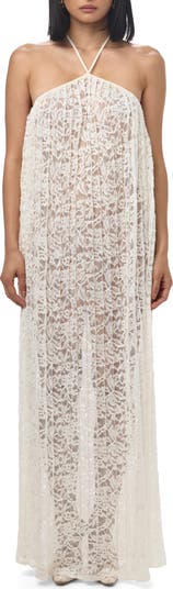 black slip dress with white lace CO's Lace Slip Dress | Silk main image 0