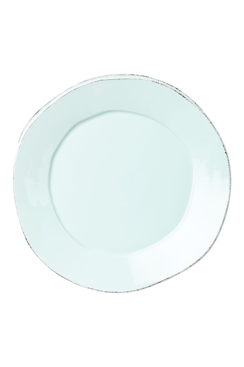 Lastra Stoneware Dinner Plate, Main, color, AQUA