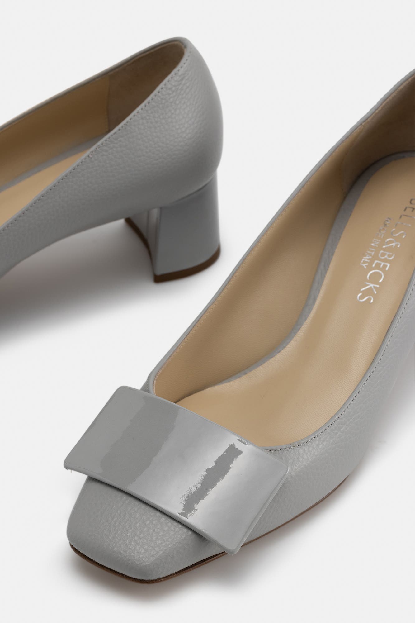 BELLS & BECKS Sofia Pump with Tab, Alternate, color, Grey