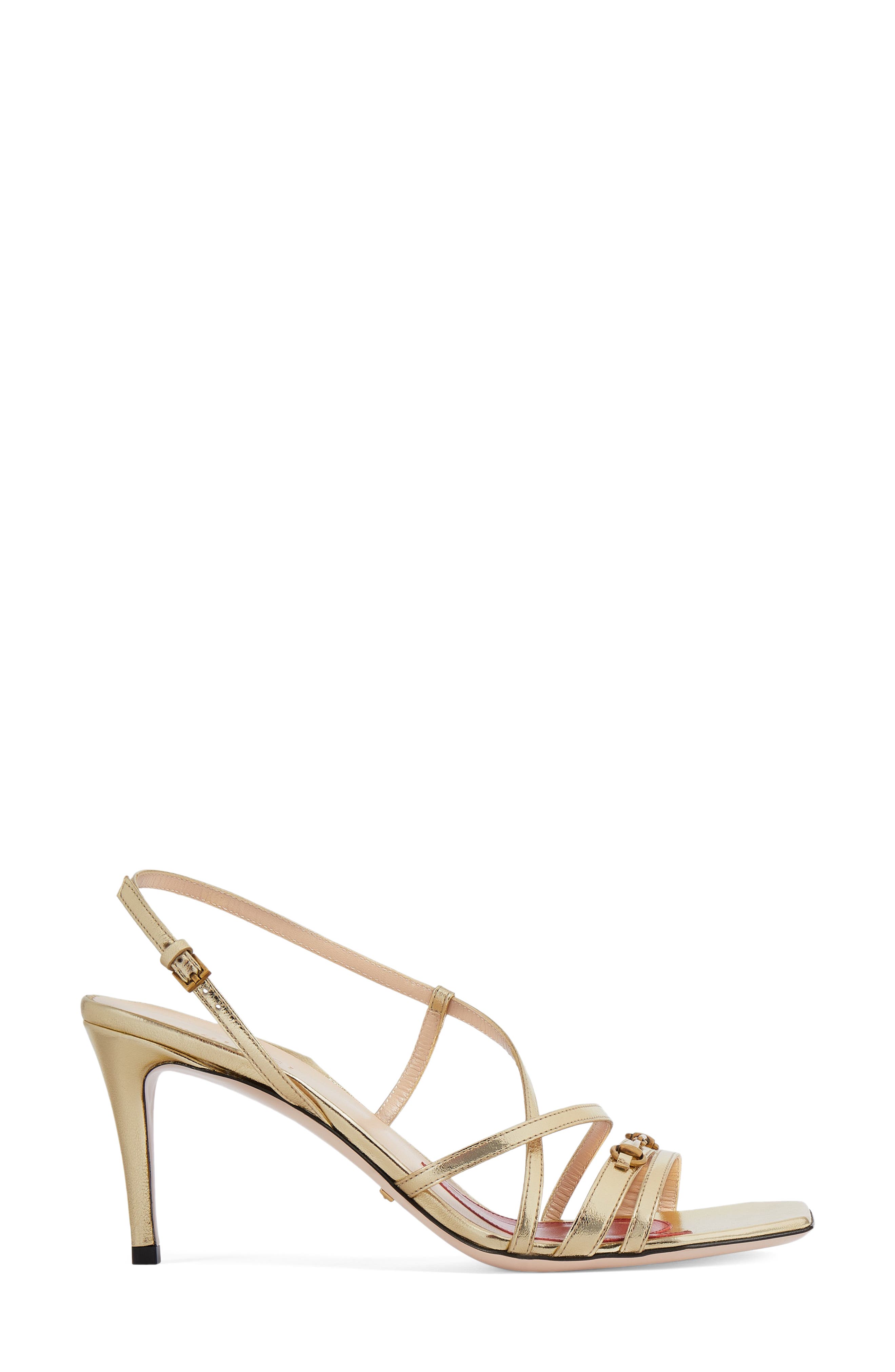 Gucci Victoria Strappy Horsebit Sandal, Alternate, color, 