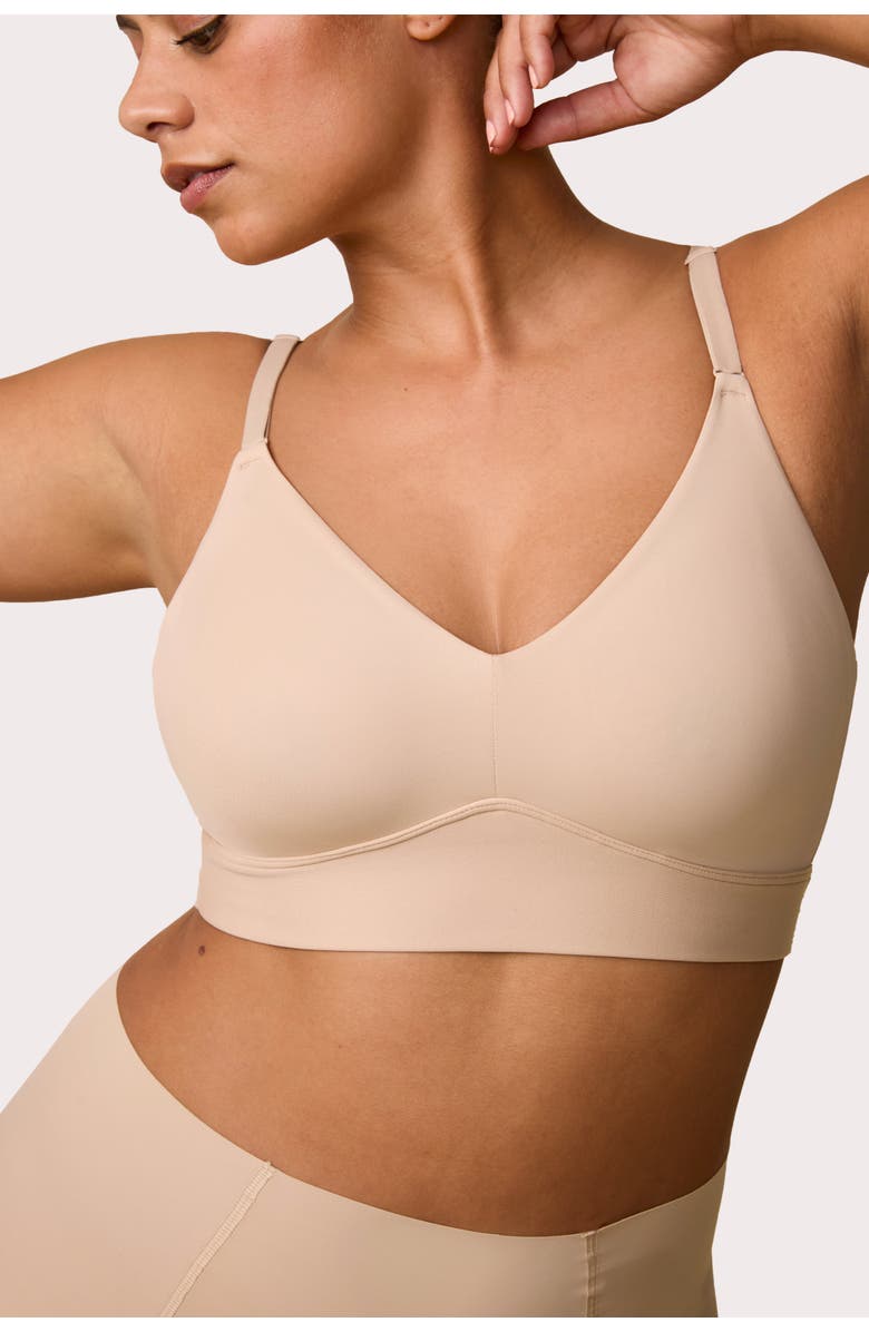 Harper Wilde Bliss Triangle Bralette, Alternate, color, Beige