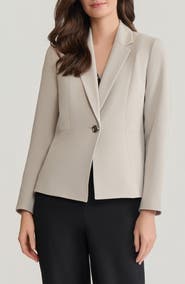 KASPER Princess Seam Crepe Blazer