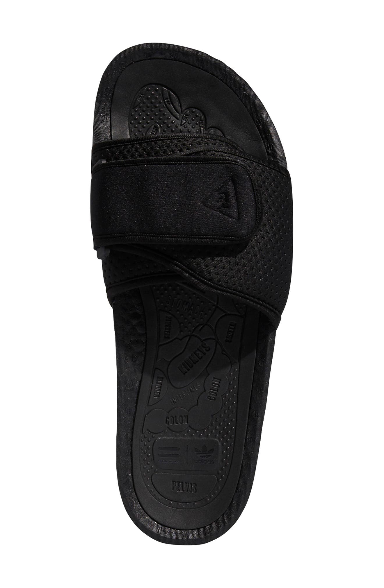 Y-3 adidas x Pharrell Williams Boost Sport Slide Sandal, Alternate, color, CORE BLACK