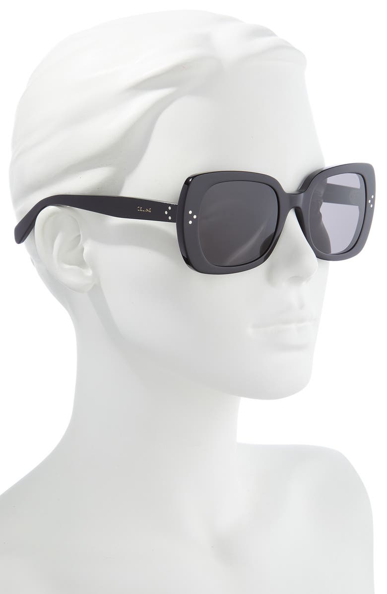 CELINE 54mm Rectangular Sunglasses, Alternate, color,