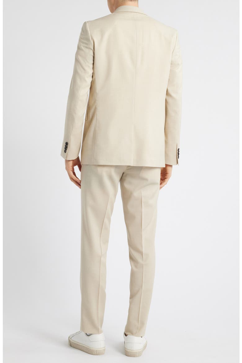 Ross Slim Fit Solid Tan Wool Blend Suit, Alternate, color, SAND