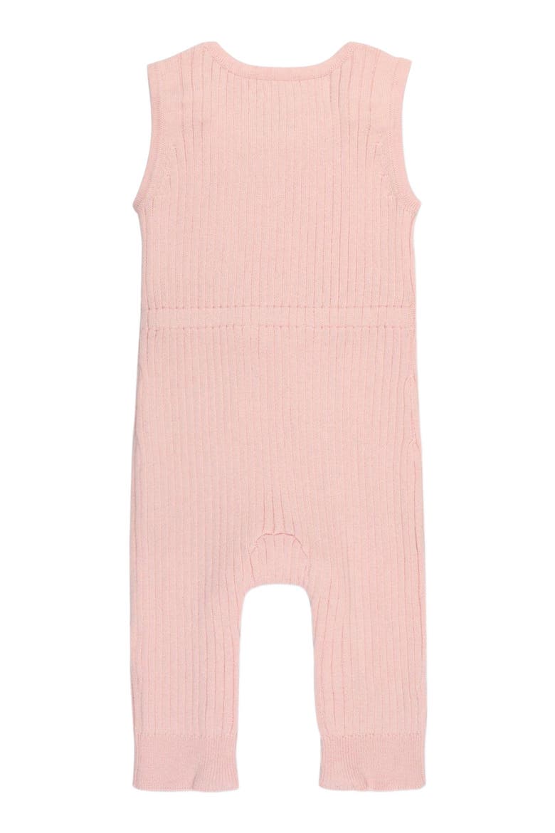 Baby Cinched Waist Sweater Romper, Infant, Alternate, color, Light Pink Rib