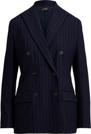 Lauren Ralph Lauren Ryen Pinstripe Blazer