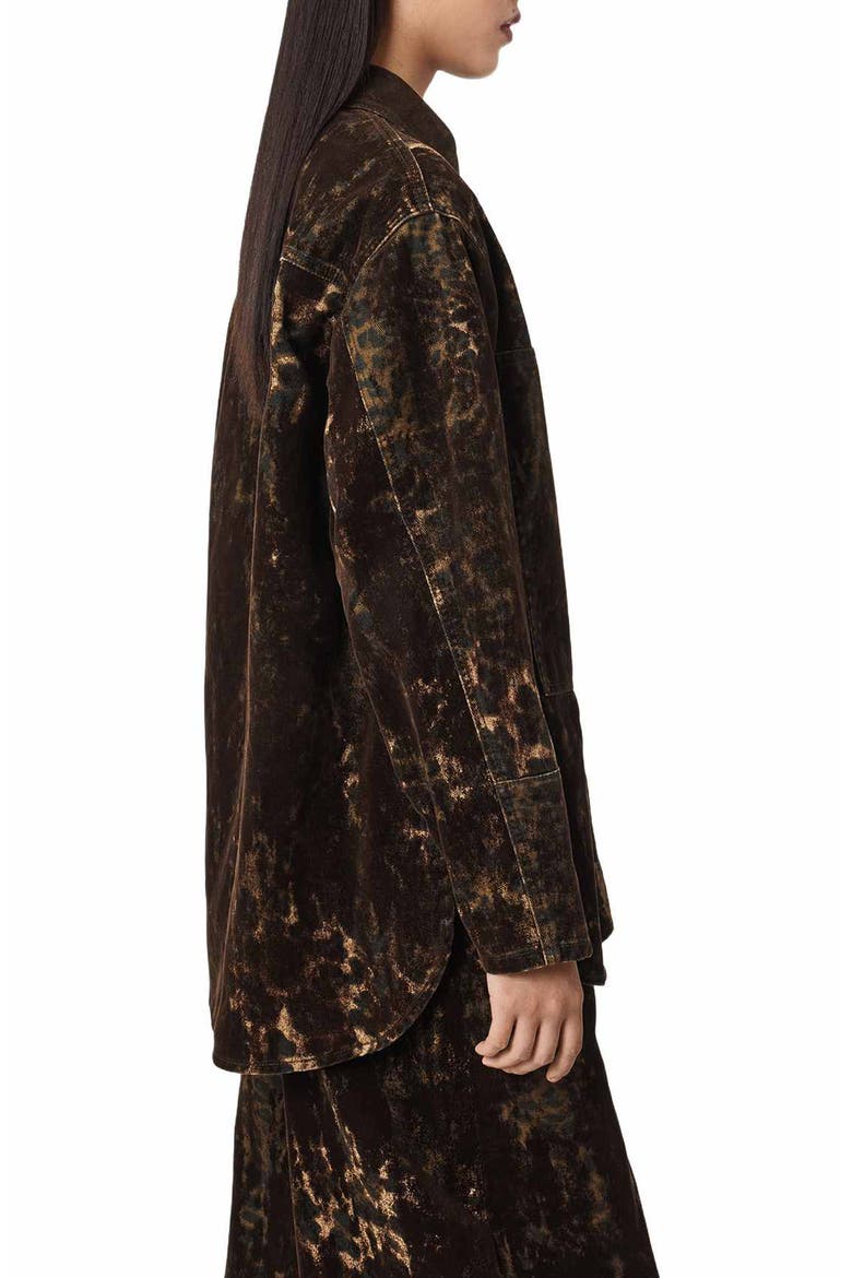 Eden Flock Leopard Print Shirt, Alternate, color, LEPPO BROWN