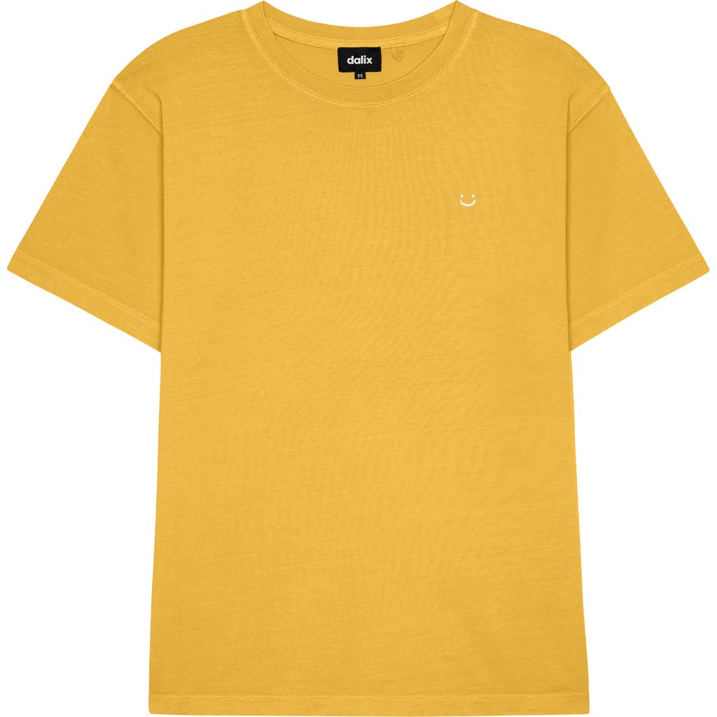 Dalix Mens Lil Smile Midweight Garment Dye Tee