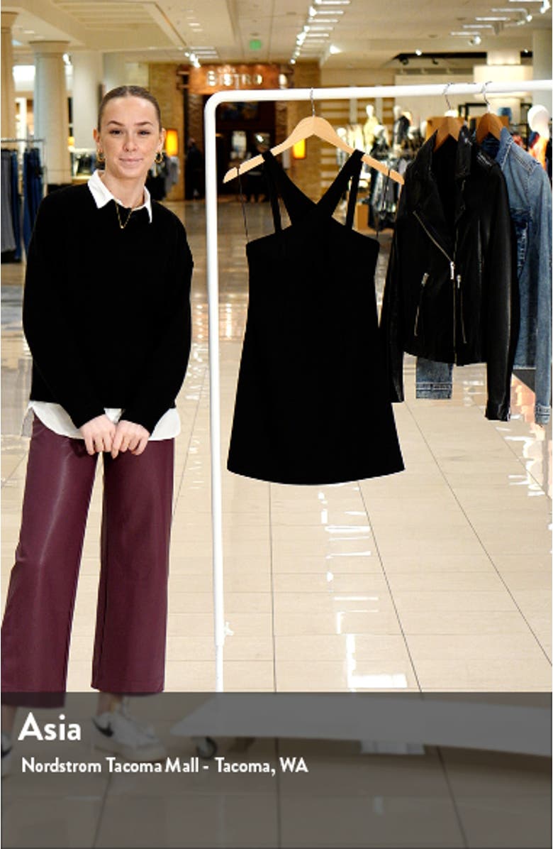 Whisper Crossover Cutout Minidress, sales video thumbnail