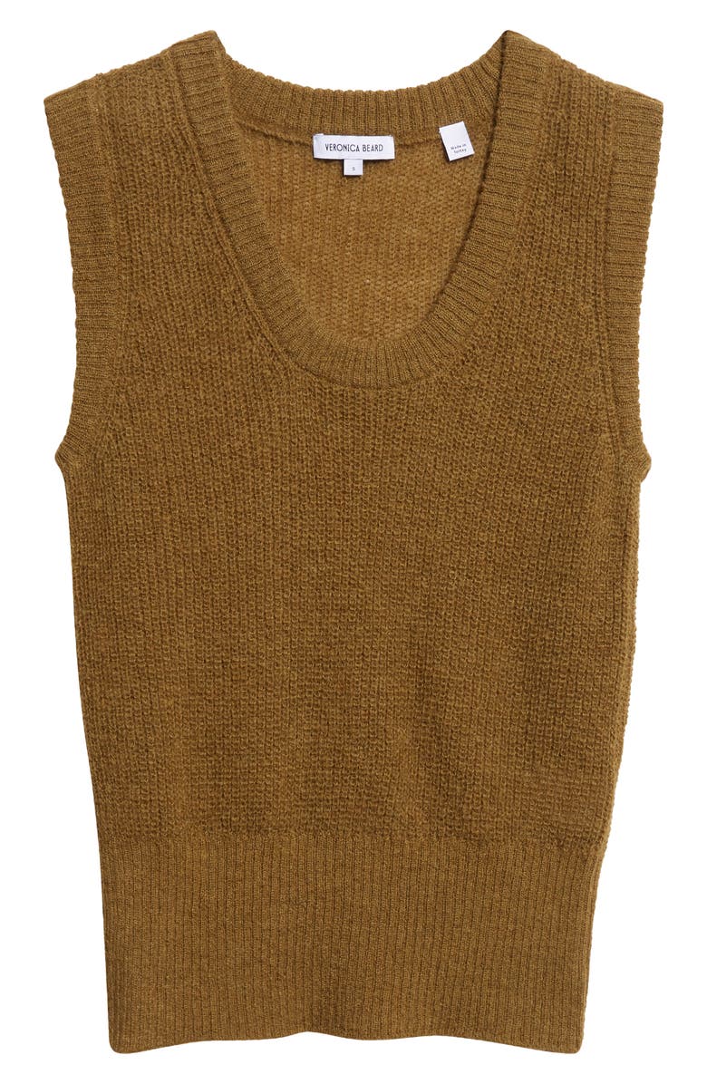 Veronica Beard Jovanna Sweater Tank, Alternate, color, Moss
